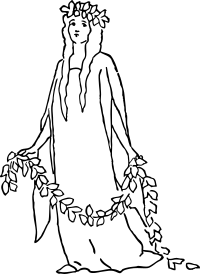a character representing charity