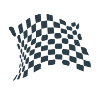 chequered flag abstract icon