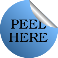 Peel sticker