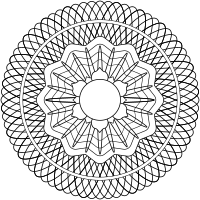 Guilloche Rosette 2