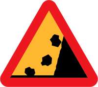 Falling Rocks from RHS roadsign