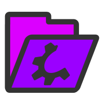 folder violet open