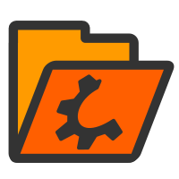 folder orange open