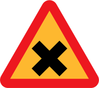Cross Road Sign
