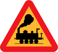 train roadsign