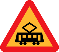 tram roadsign
