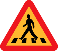 pedestrian crossing sign