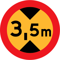3.5 m sign