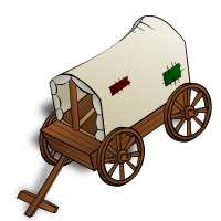 RPG map symbols: a caravan
