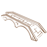 RPG map symbols Stone Bridge (alternate) 2