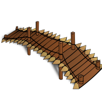 RPG map symbols: Wooden Bridge