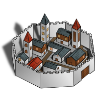 RPG map symbols: City