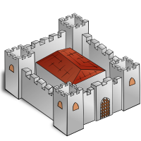 RPG map symbols: Fortress