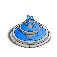 RPG map symbols: Fountain