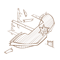 RPG map symbols Shipwreck 2