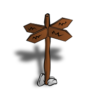 RPG map symbols: Crossroads Sign