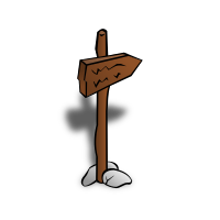 RPG map symbols: Roadsign