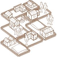 RPG map symbols Village 2