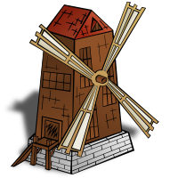 RPG map symbols: Windmill