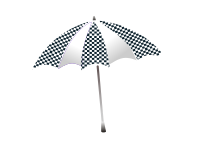 chequered umbrella