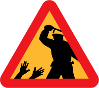 Warning for police brutality