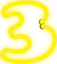 Neon Numerals-3 1