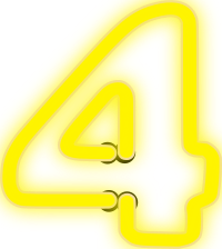 Neon Numerals-4 1