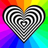 zebra heart 12 stripes