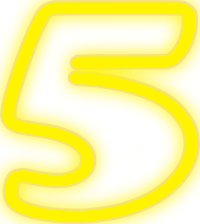 Neon Numerals-5 2