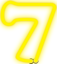 Neon Numerals-7 1
