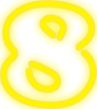 Neon Numerals-8 2