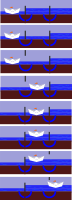 Working of a sluice or lock