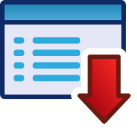 red menu icon set
