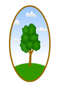 Oval Tree Landscape 2