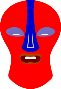 African Mask. Baluba, Zaire