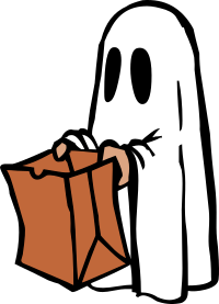 Ghost with bag (colour)