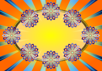 Colorful Flower Frame