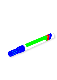 Blue marker