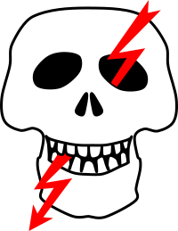 High voltage sign (Russian)