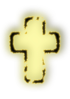 glowing cross