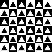 triangles inside chessboard