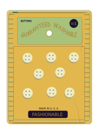 Vintage Button Card