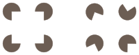 Gestalt perception - pacman