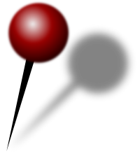 Map Pin with Shadow