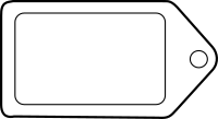 Etiquette tag icon label