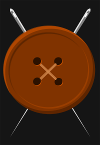 button and needles