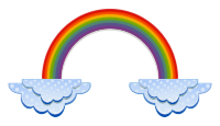 Rainbow And Clouds