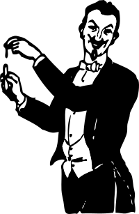 magician doing a trick