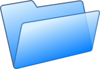 blue folder