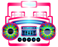 Mini Boom Box Fuschia